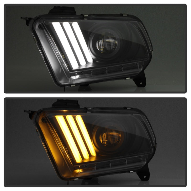 Spyder 13-14 Ford Mustang (HID Only) Projector Headlights w/Turn Signals - 5085559