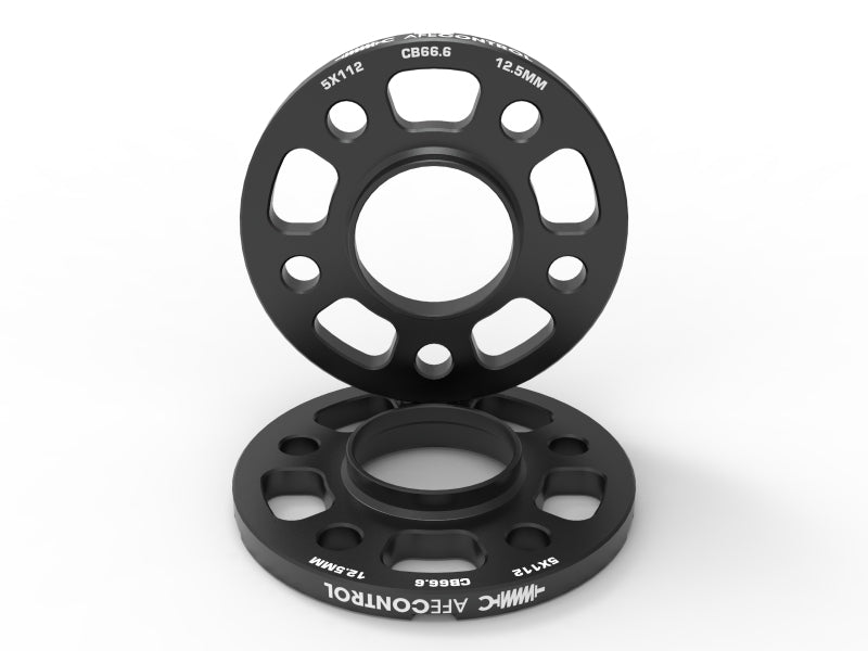 aFe CONTROL Billet Aluminum Wheel Spacers 5x112 CB66.6 12.5mm - - 610-721001-B