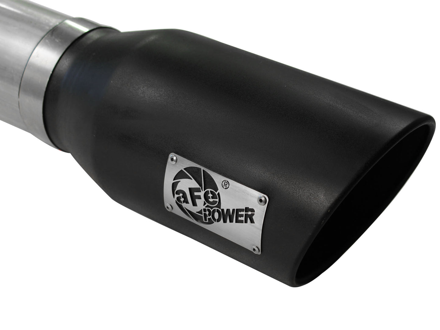 aFe Atlas 5in DPF-Back Aluminized Steel Exh Sys, Ford Diesel - 49-03054-B