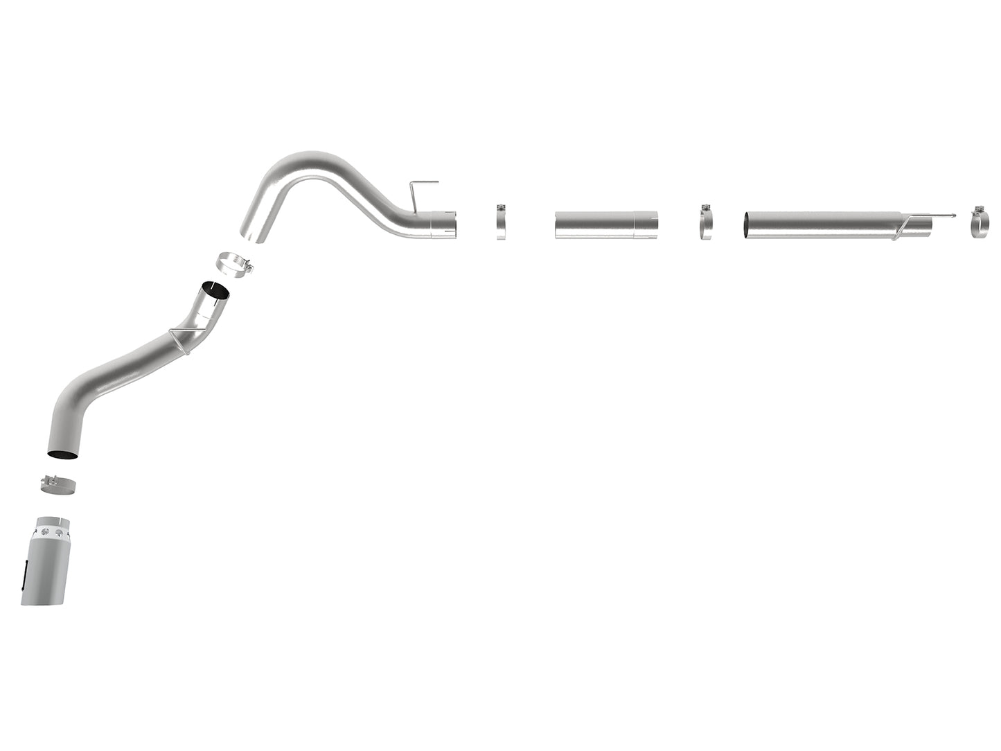 aFe Atlas 4in Aluminized Steel DPF-Back Exh 18-19 Ford F-150 - 49-03106-P