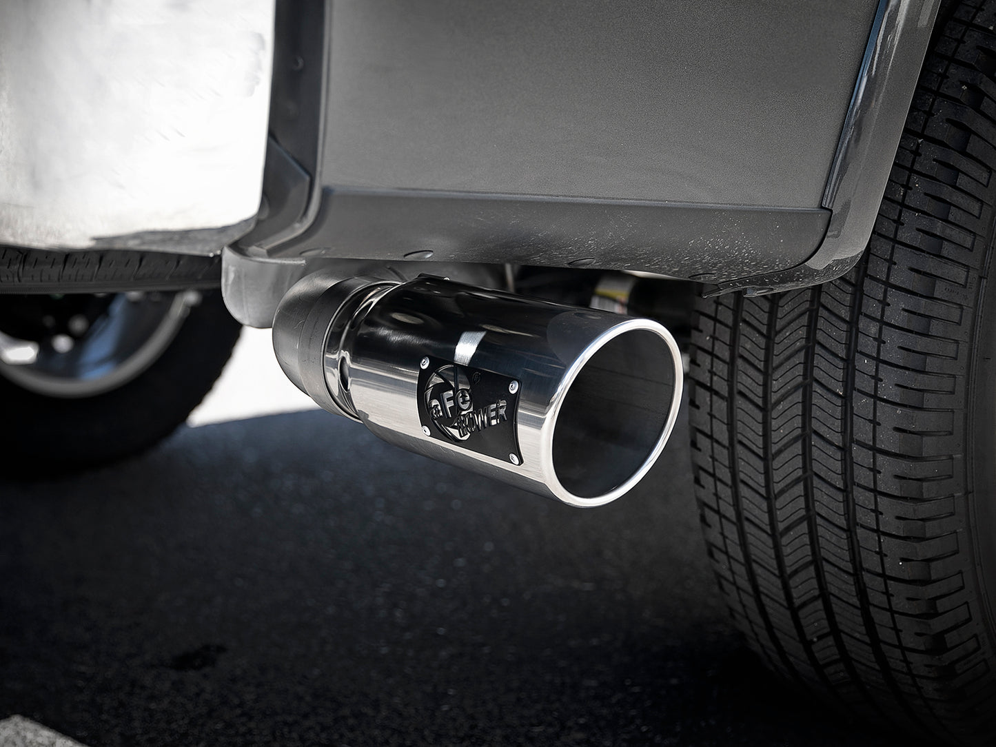 aFe Atlas 4in Aluminized Steel DPF-Back Exh 18-19 Ford F-150 - 49-03106-P