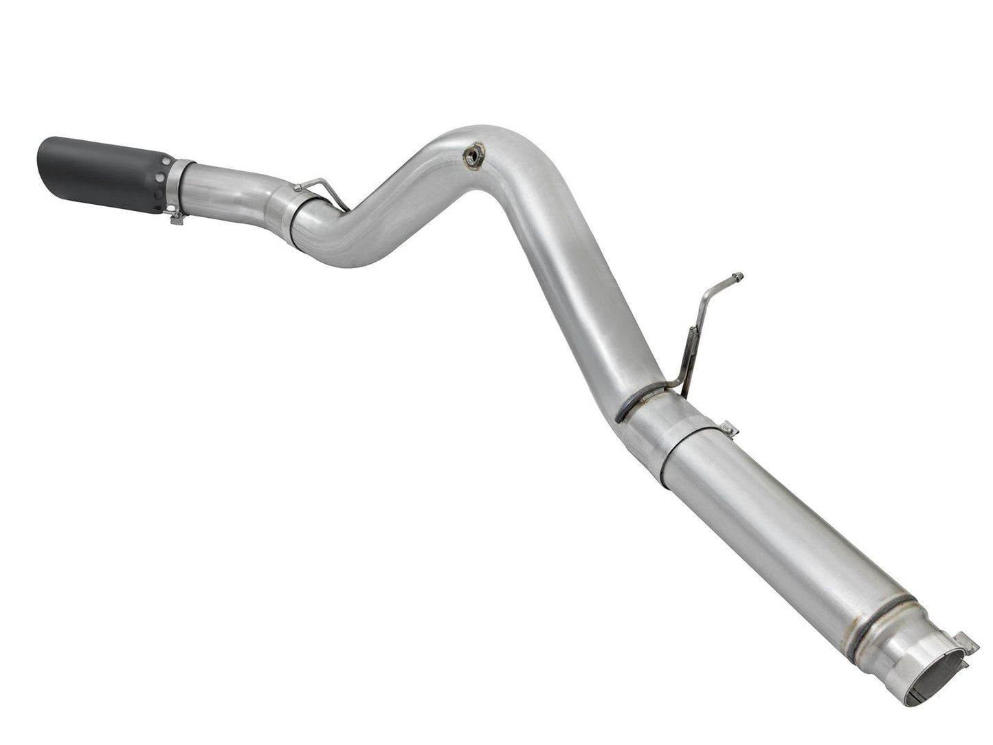 aFe Atlas Exhaust 5in DPF-Back Aluminized Steel w/ Black Tips - 49-04081-B