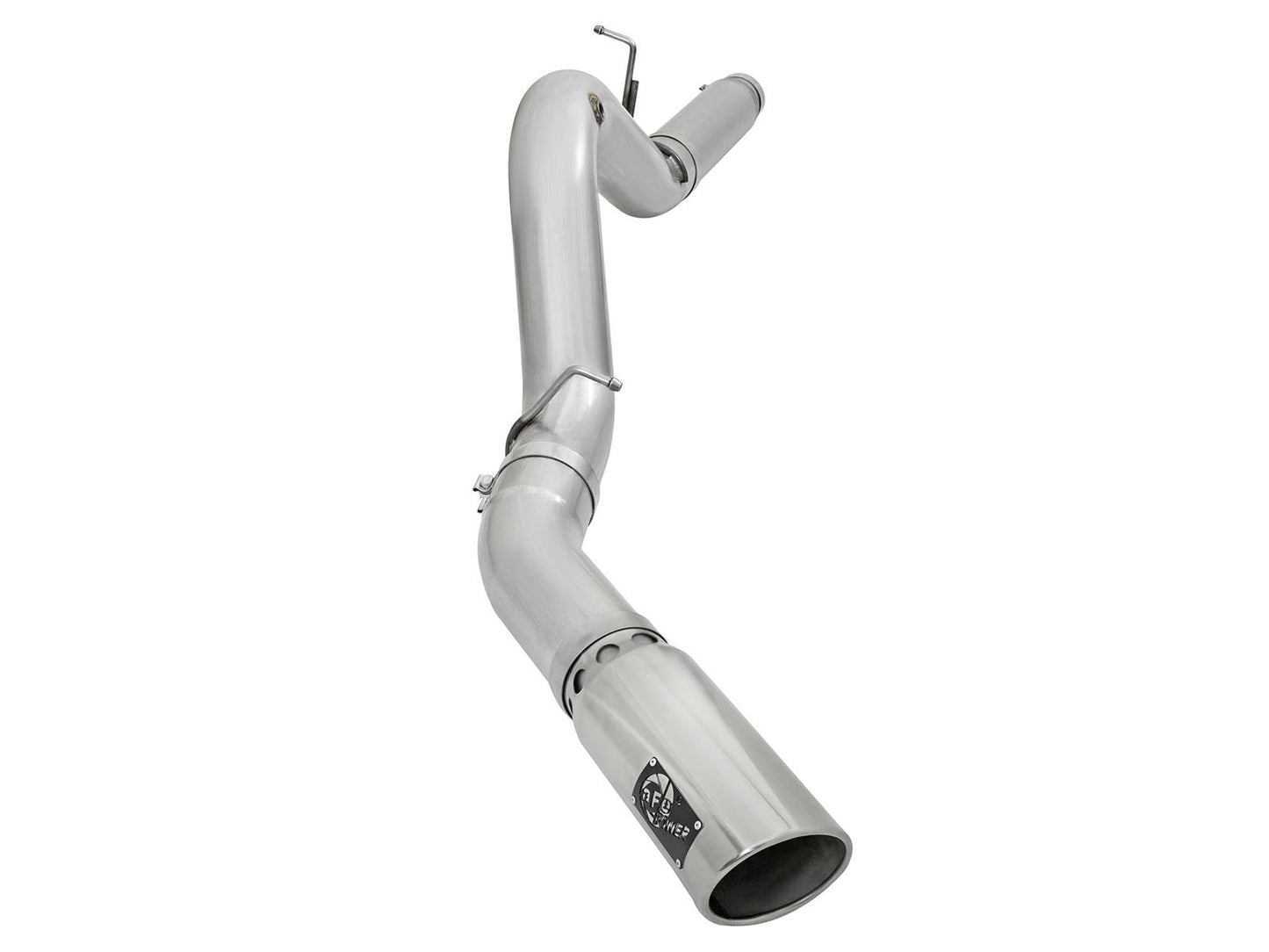 aFe Atlas Exhaust 5in DPF-Back Aluminized Steel w/ Polished Tips - 49-04081-P