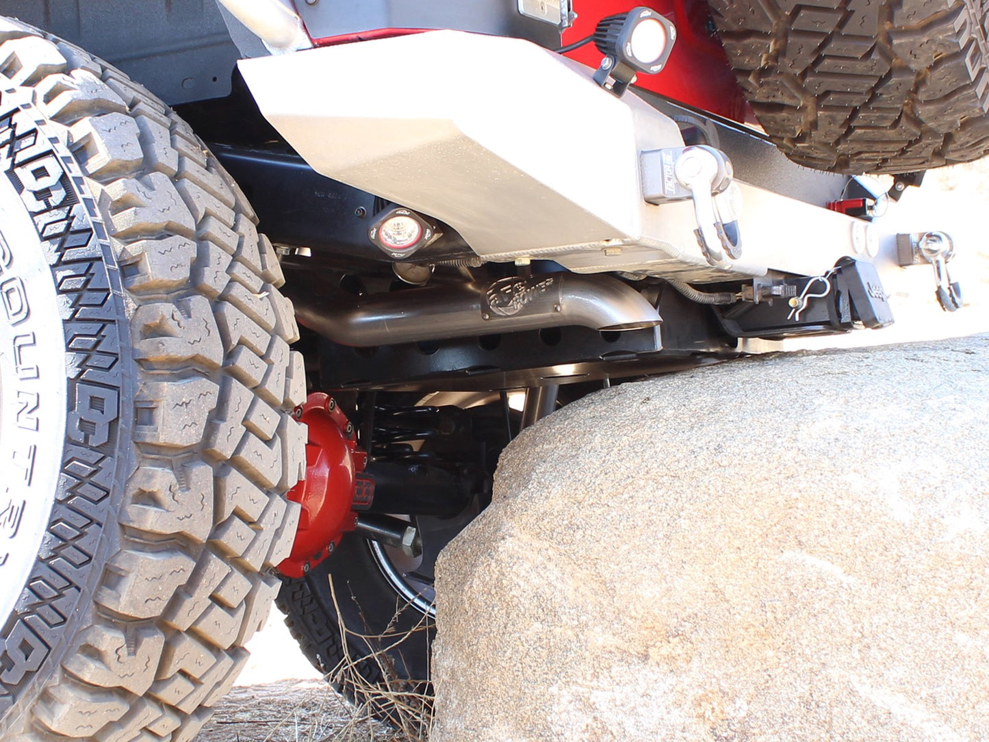 aFe Scorpion Exhaust System, Cat Back Aluminized Hi-Tuck 07-14 Jeep - 49-08040