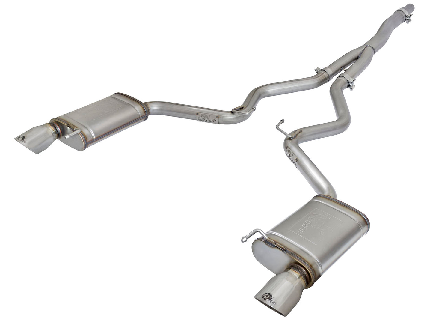 aFe MACHForce XP Exhausts Cat-Back SS-304 EXH w/ Polished Tips - 49-33084-P