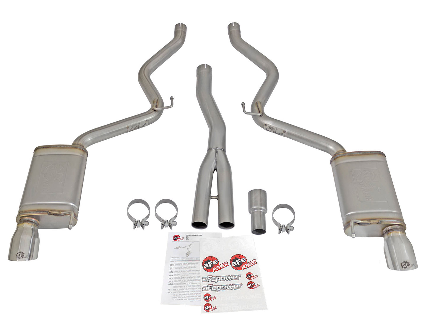 aFe MACHForce XP Exhausts Cat-Back SS-304 EXH w/ Polished Tips - 49-33084-P