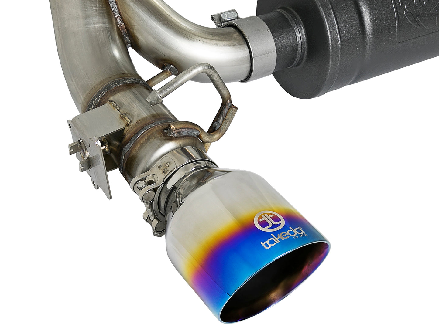 aFe Takeda 3in 304 SS Cat-Back Exhaust System w/ Blue - 49-33103-L