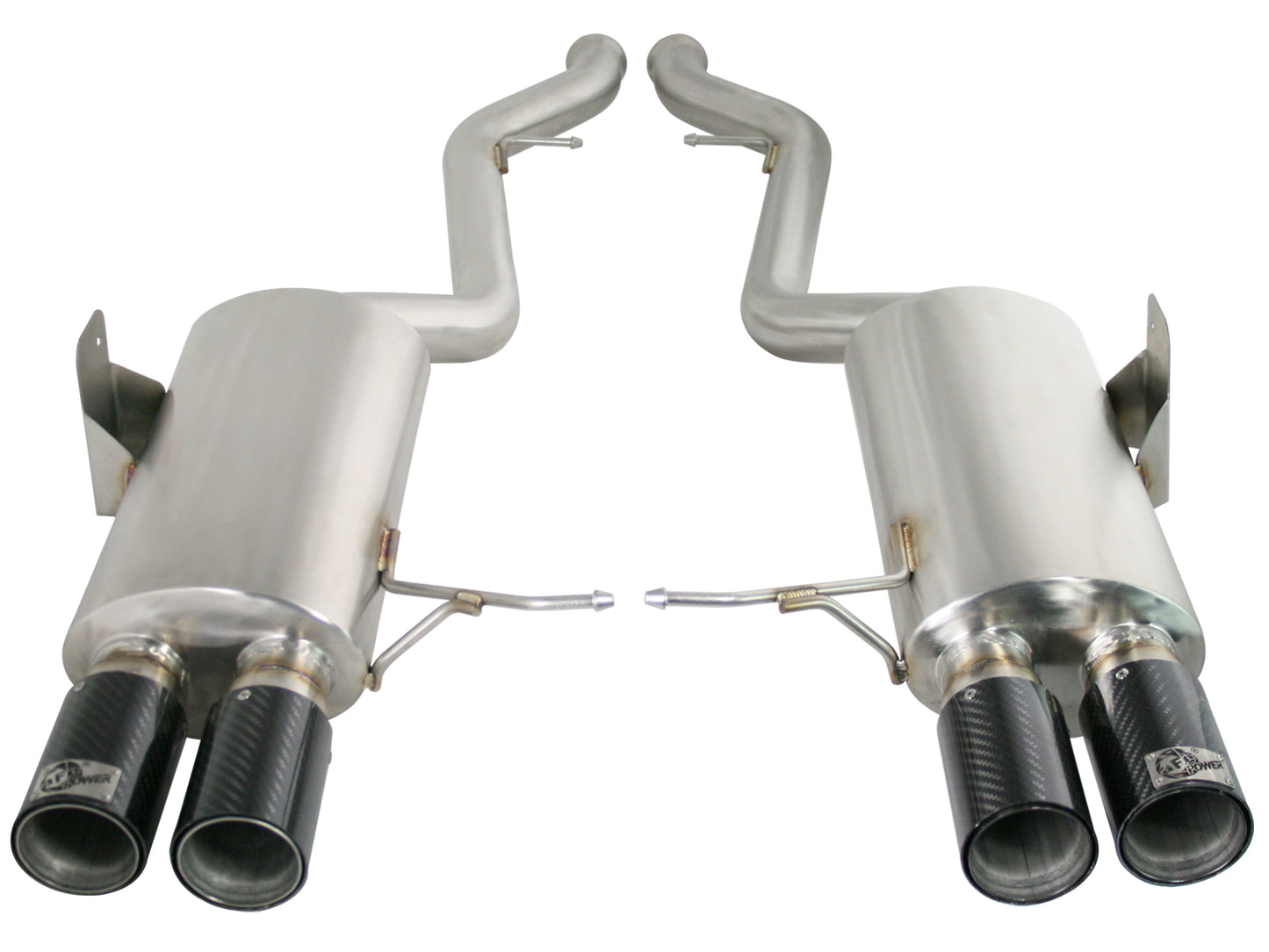 aFe MACHForce XP Exhaust Cat-Back 2.5in Dia Carbon Fiber Tips - 49-36312-C