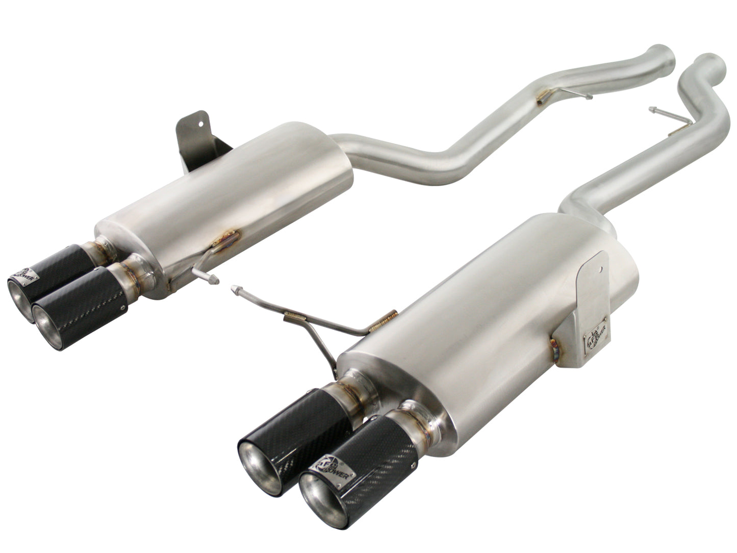 aFe MACHForce XP Exhaust Cat-Back 2.5in Dia Carbon Fiber Tips - 49-36312-C