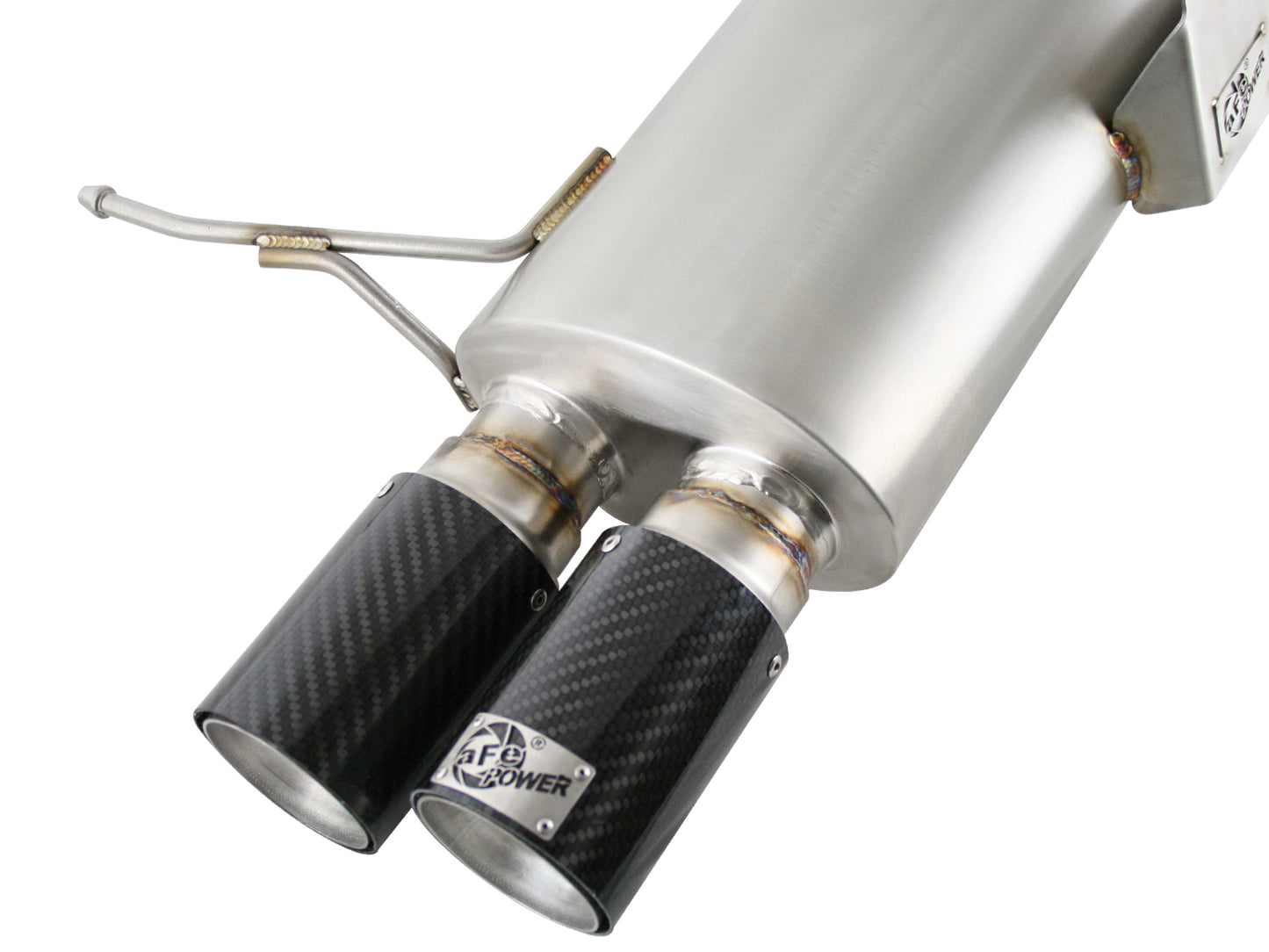 aFe MACHForce XP Exhaust Cat-Back 2.5in Dia Carbon Fiber Tips - 49-36312-C