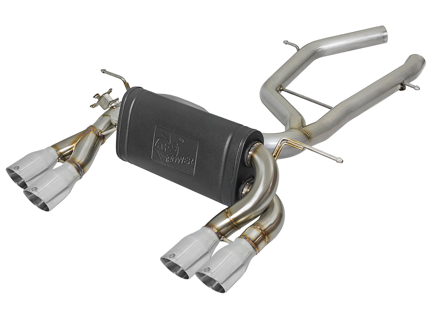 aFe MACH Force-Xp 2-1/2in SS Axle Back Exhaust w/Polished Tips - 49-36338-P