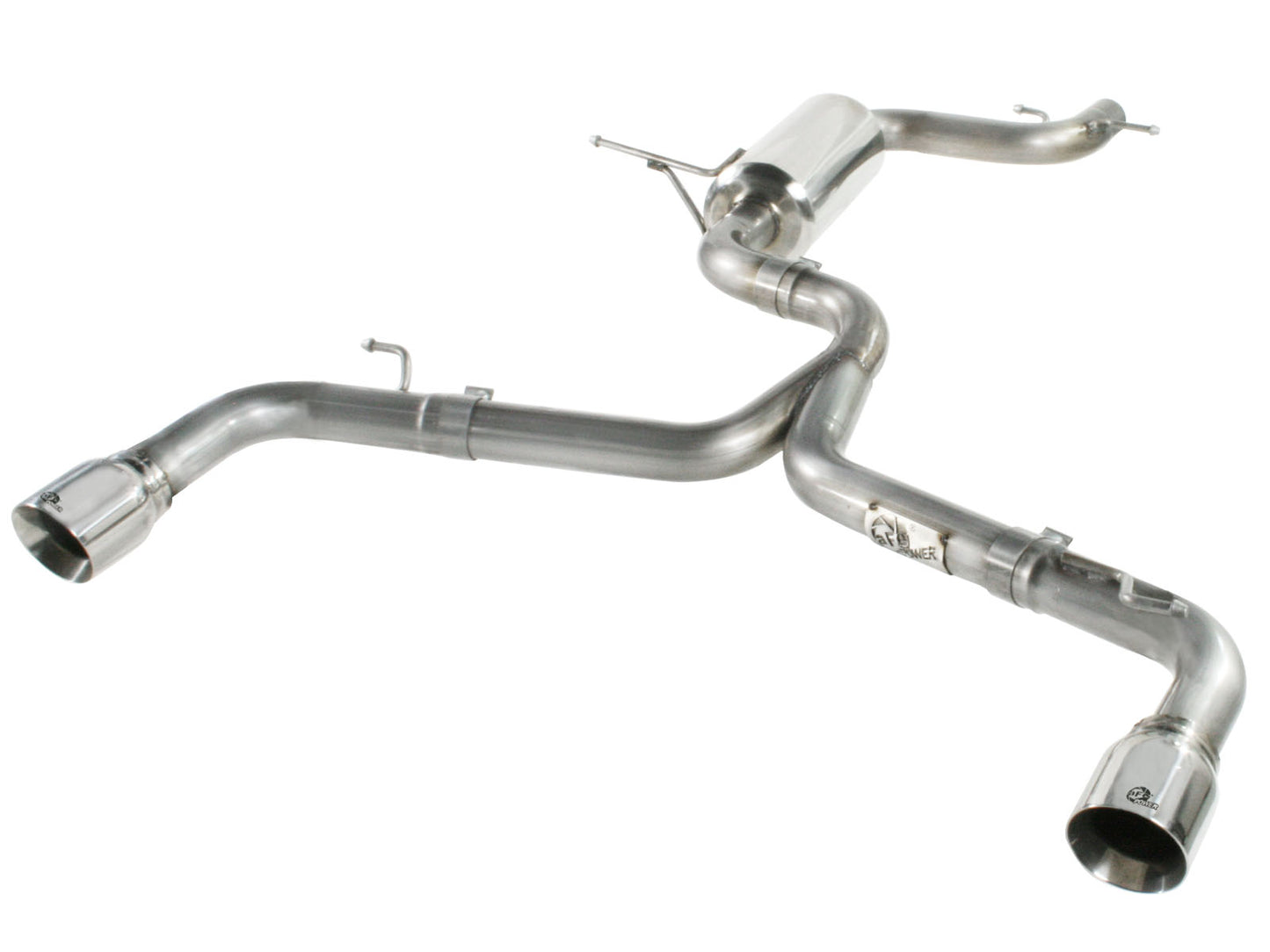 aFe MACHForce XP Exhaust 304SS Cat-Back w/ Polished Tips 12-13 - 49-36407