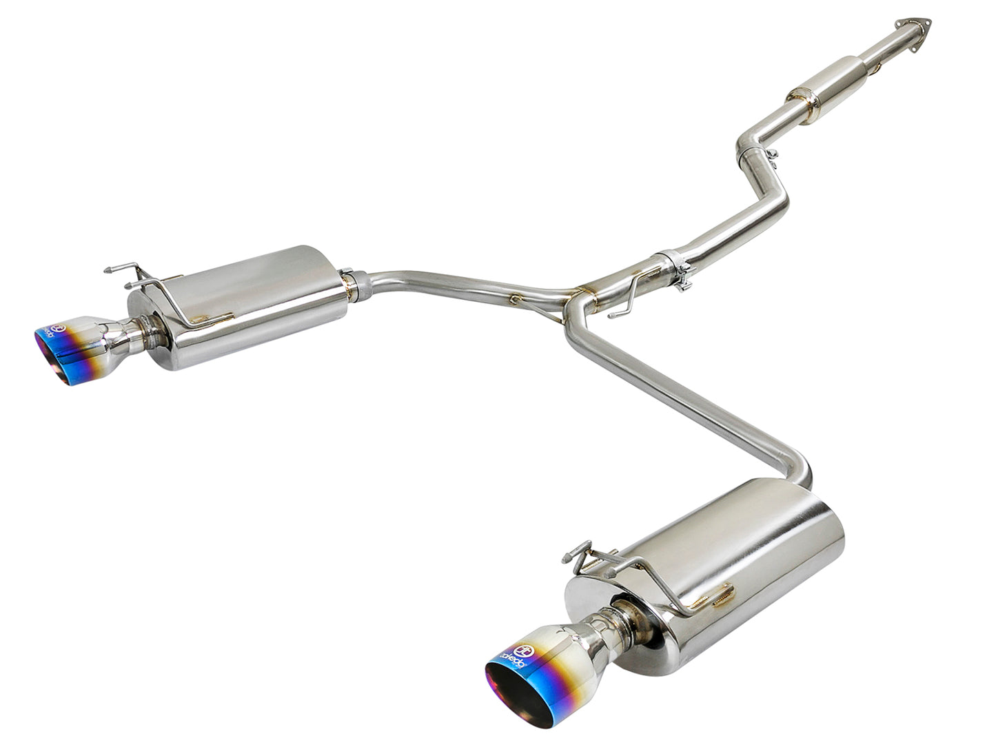 aFe Takeda 2.5-1.75in 304 SS Cat-Back Exhaust System 13-17 Honda - 49-36605-L