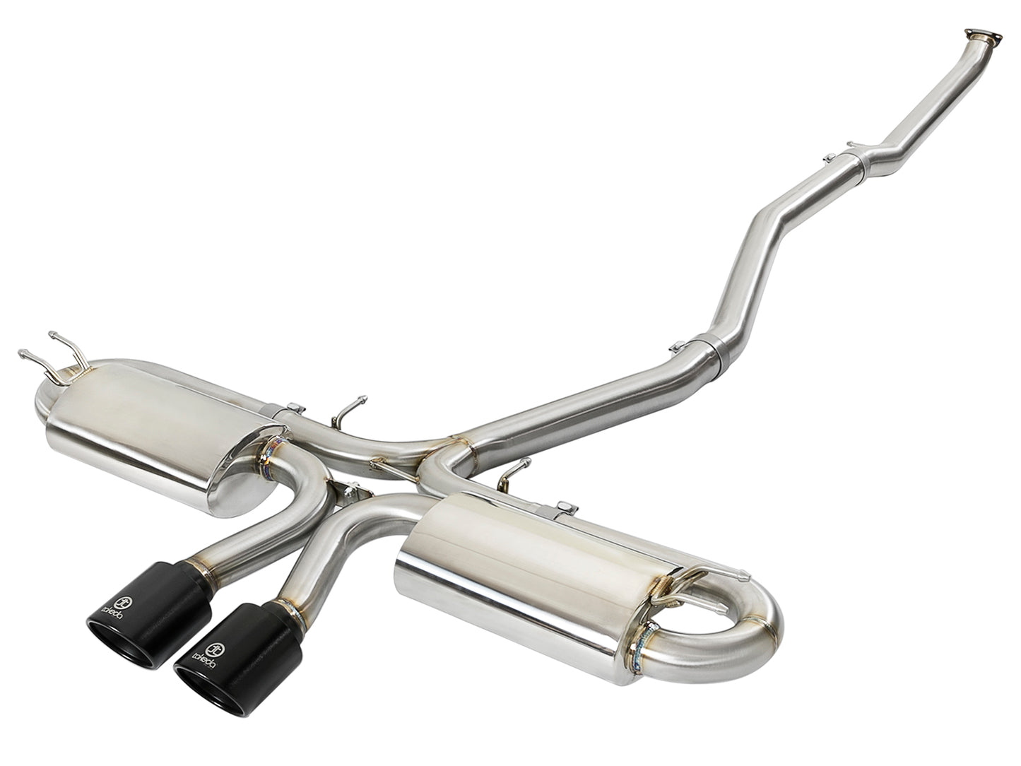 aFe Takeda 3in 304 SS Cat-Back Exhaust w/ Dual Center - 49-36618-B