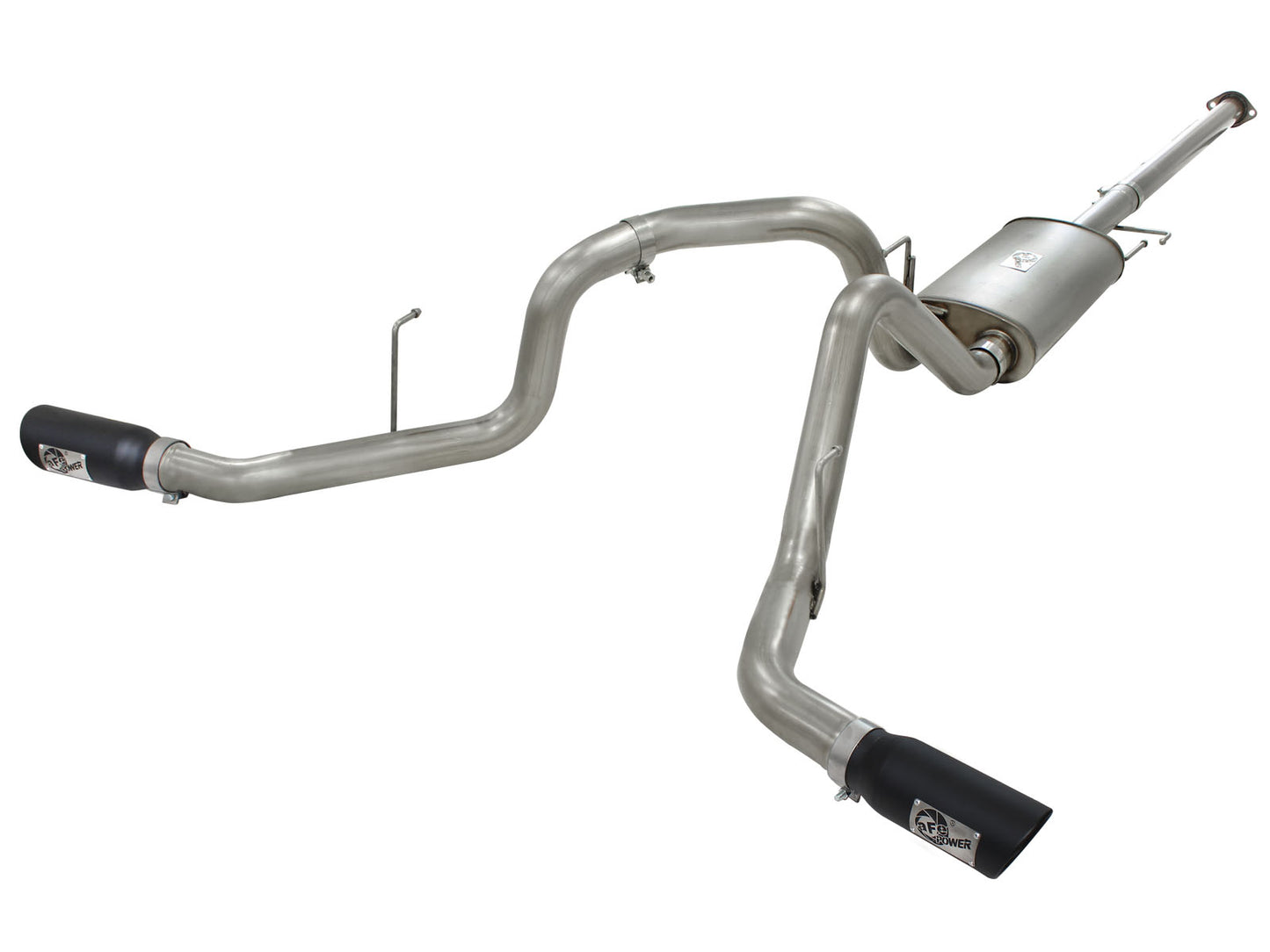 aFe MACHForce XP Exhaust 3in SS Dual Side Exit CB - 49-43056-B