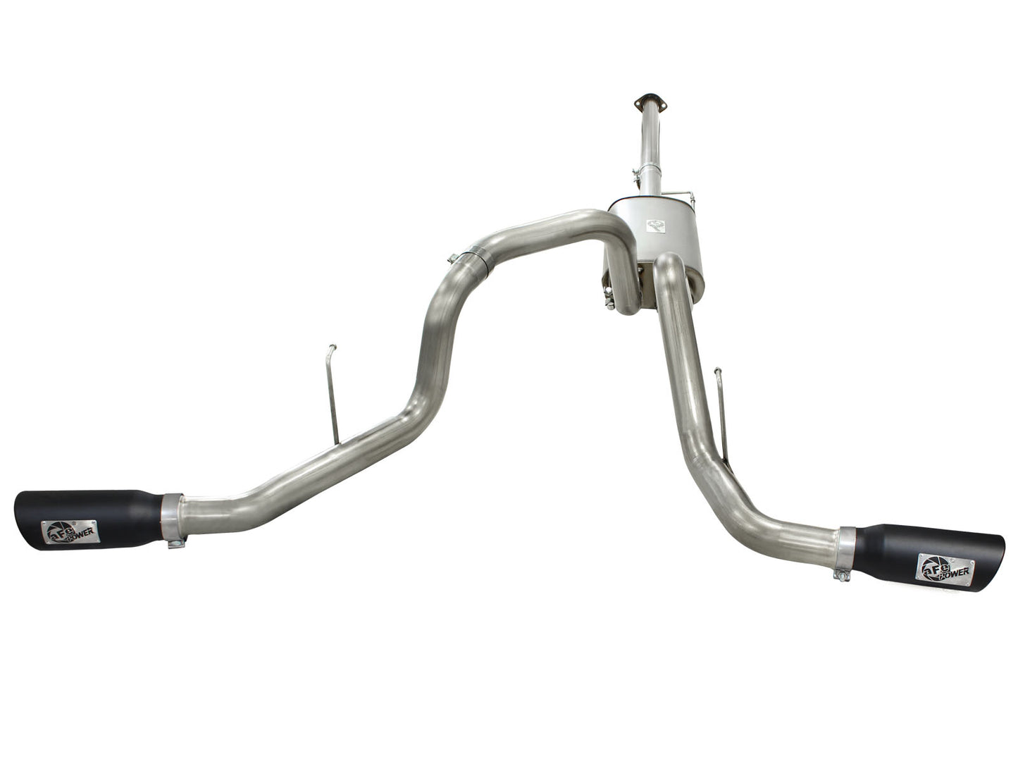 aFe MACHForce XP Exhaust 3in SS Dual Side Exit CB - 49-43056-B