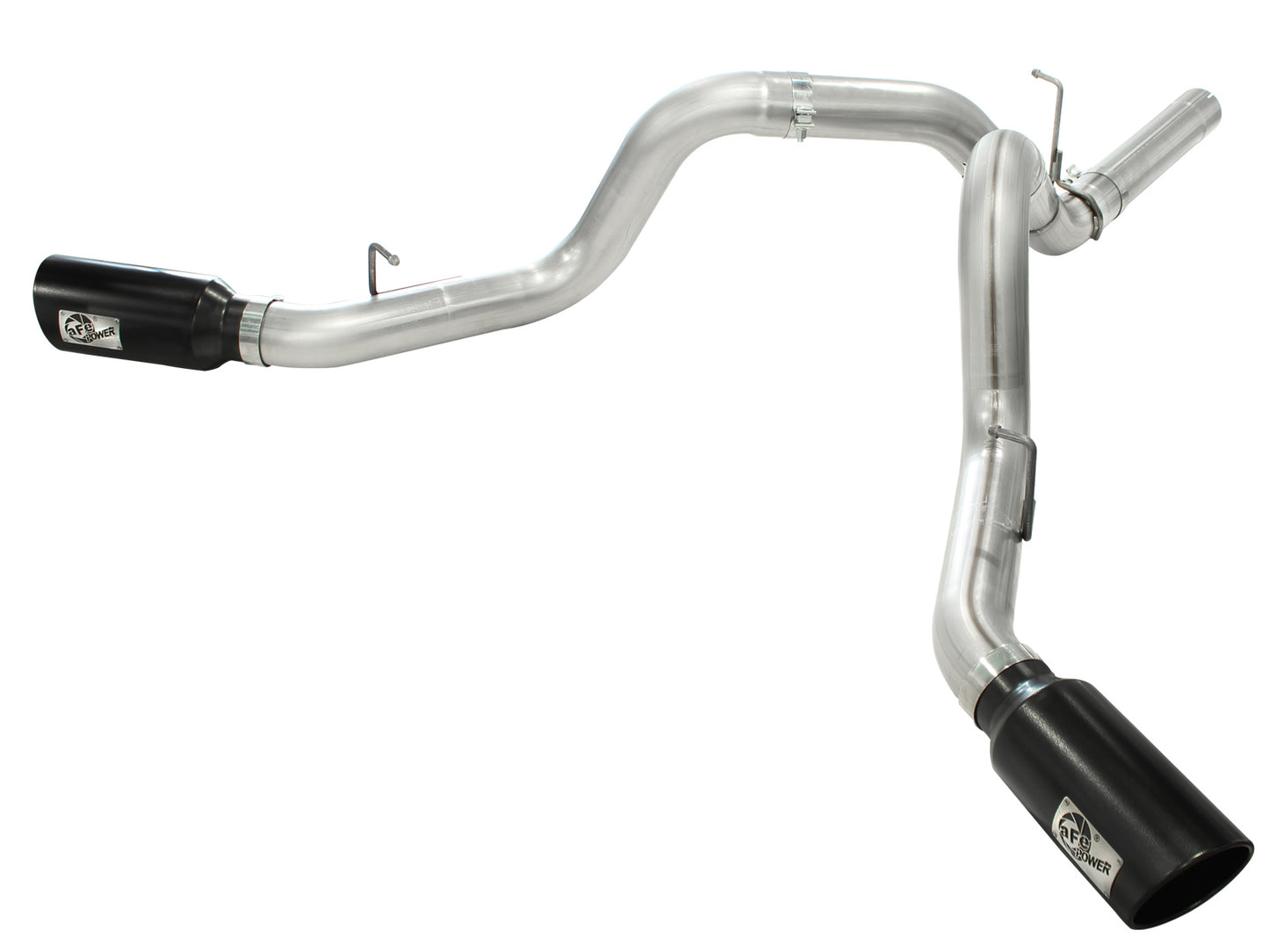 aFe MachForce XP Exhaust 4inch DP-Back All SS 2011-14 GM - 49-44043-B