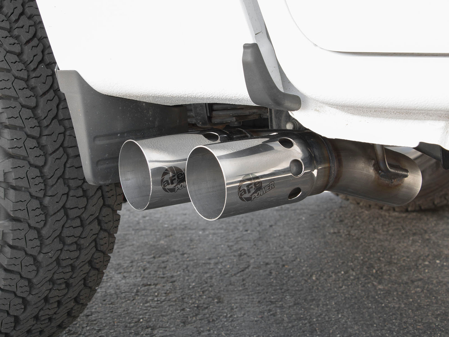 aFe Rebel Series DPF-Back 3in Side Exit SS Exhaust w/ - 49-44065-P