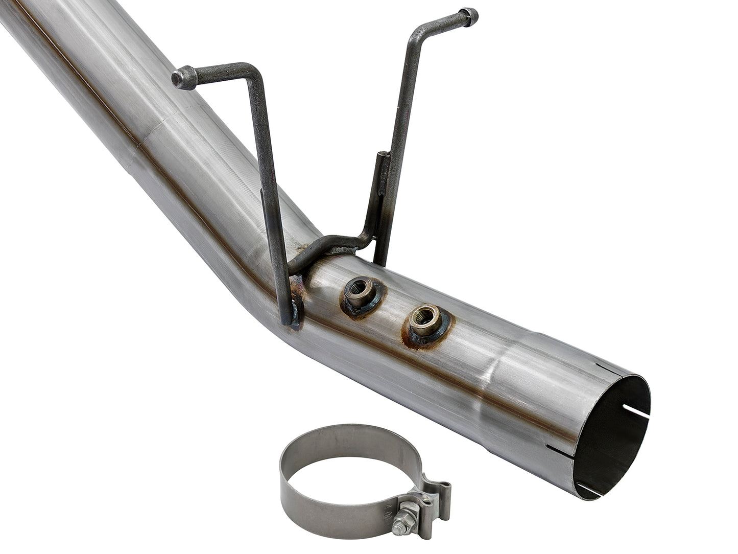 aFe Victory Series 4in 409-SS DPF-Back Exhaust w/ Dual Polished - 49-44089-P