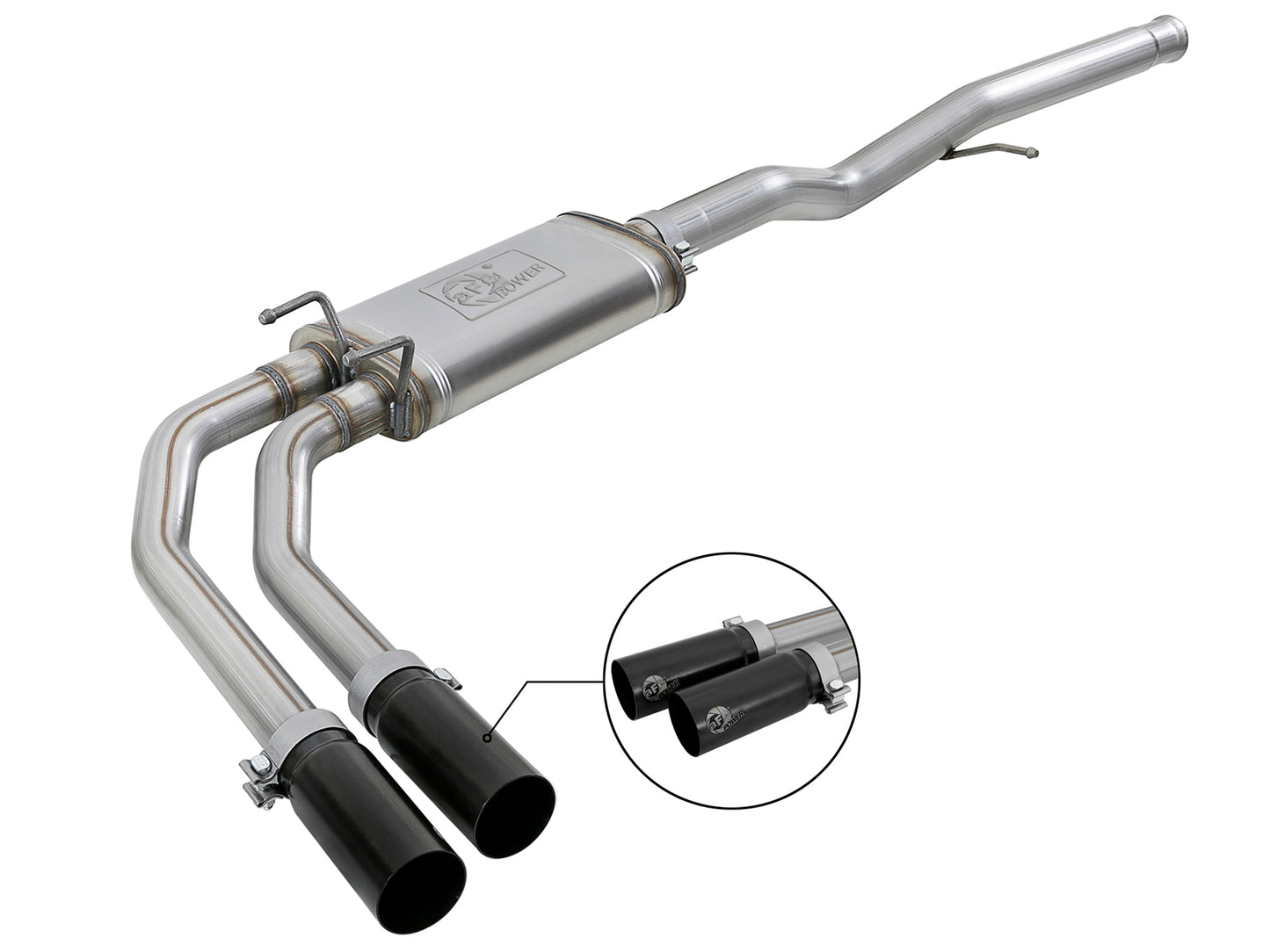 aFe Rebel Series 3in to 2.5in 409 SS Cat-Back Exhaust - 49-44098-B