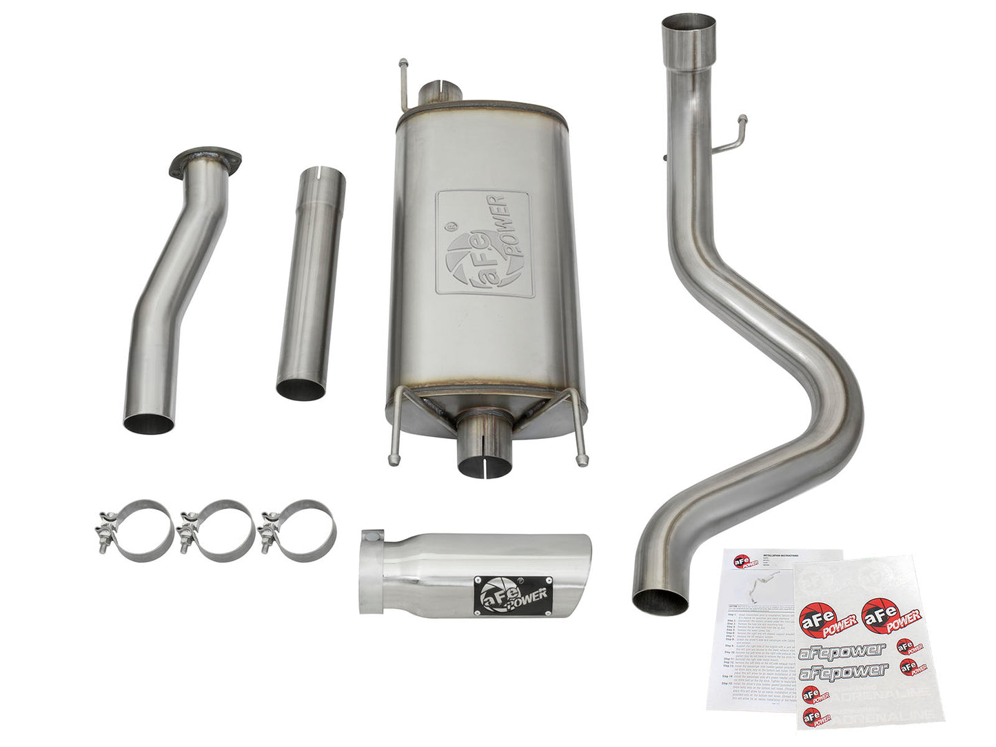 aFe MACHForce XP Cat-Back SS Exhaust w/ Polished Tips 16 - 49-46026-P