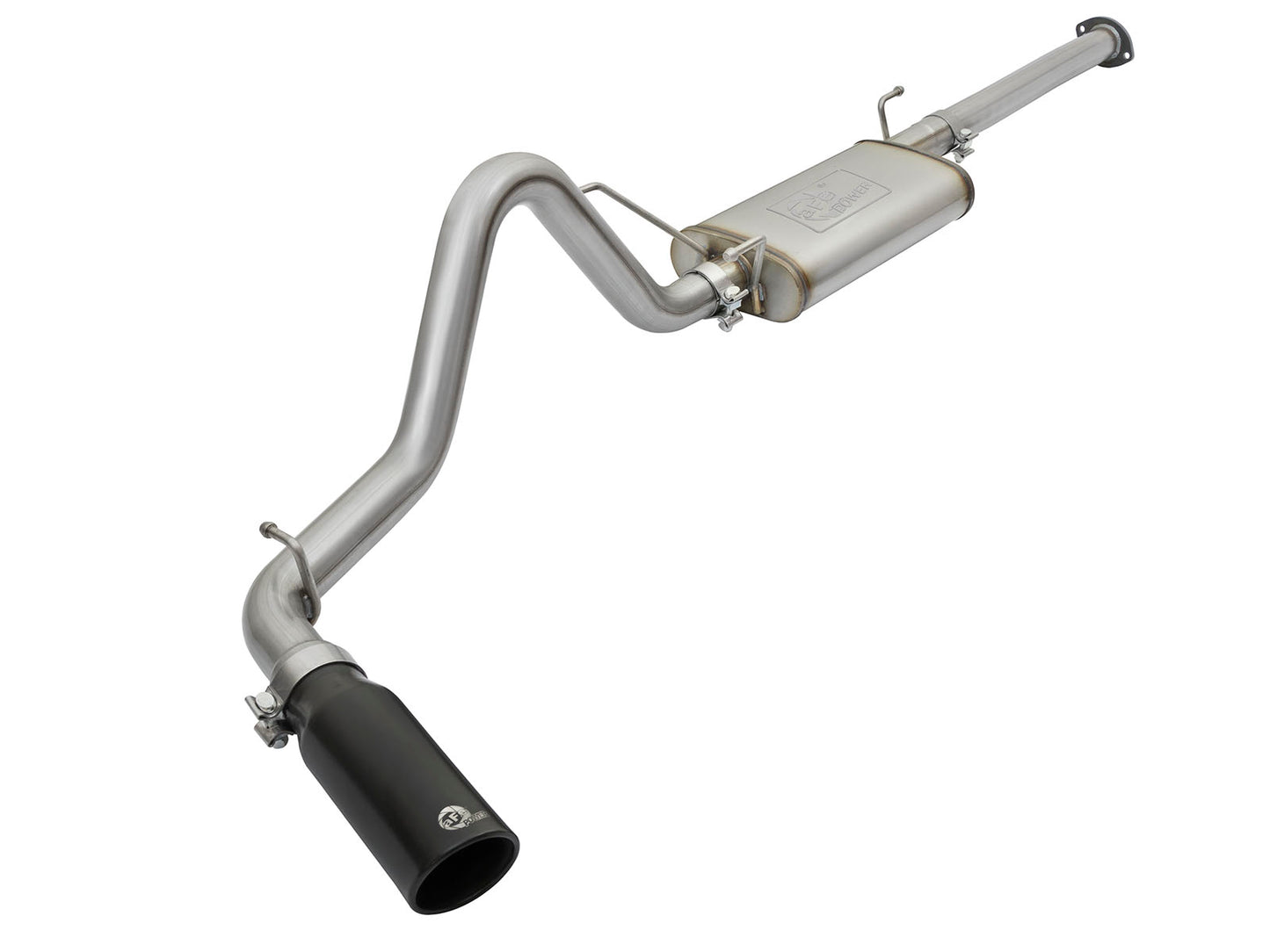 aFe MACHForce XP Cat Back SS Exhausts Black Tips 05-12 - 49-46031-B