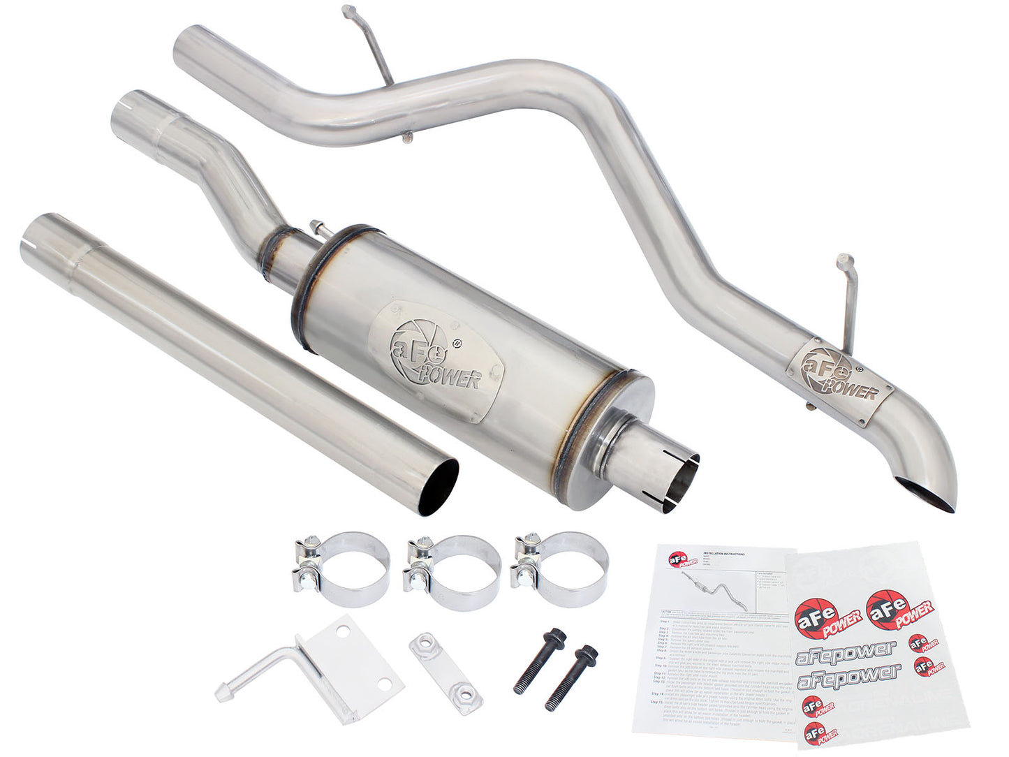 aFe MACHForce XP 2.5in SS-409 Cat-Back Exhaust 07-16 Jeep Wrangler - 49-48055