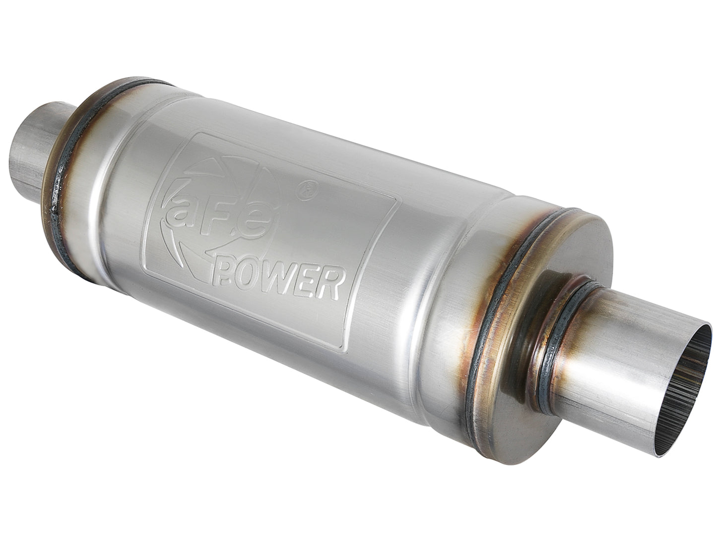 aFe MACH Force-Xp 409 SS Muffler 2-1/2in Center/Center 14in L - 49M00007