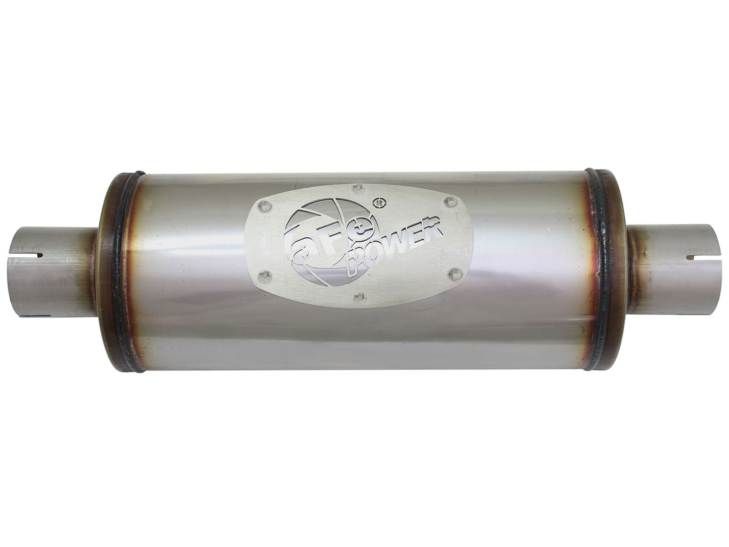 aFe MACH Force-Xp 409 SS Muffler 2-1/2in Center/Center 14in L - 49M00007