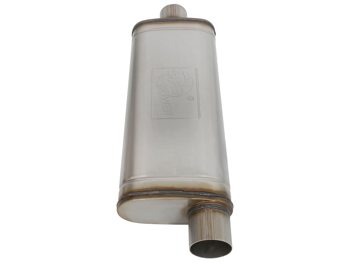 aFe MACHForce XP SS Muffler 3in Center Inlet / 3in - 49M00017