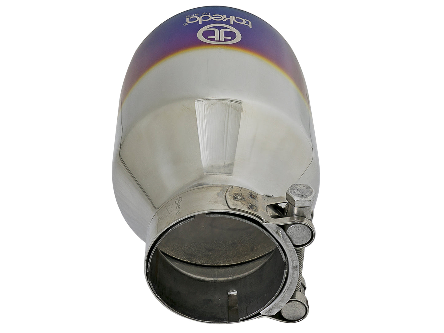 aFe Takeda 304 Stainless Steel Clamp-On Exhaust Tip 2.5in. Inlet - 49T25454-L07