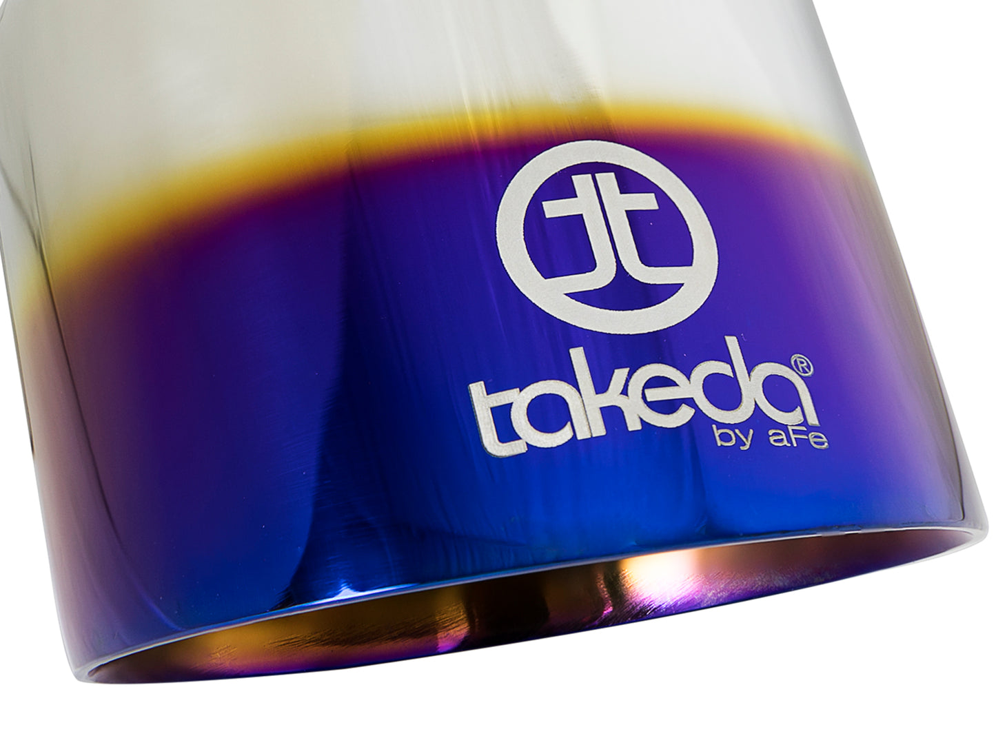 aFe Takeda 304 Stainless Steel Clamp-On Exhaust Tip 2.5in. Inlet - 49T25454-L07