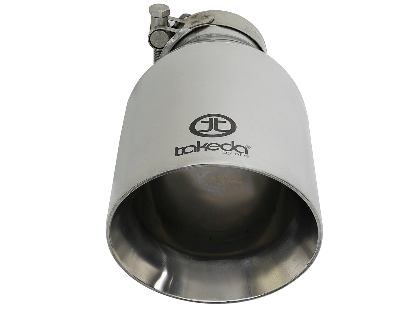 aFe Takeda 304 Stainless Steel Clamp-On Exhaust Tip 2.5in. Inlet - 49T25454-P09