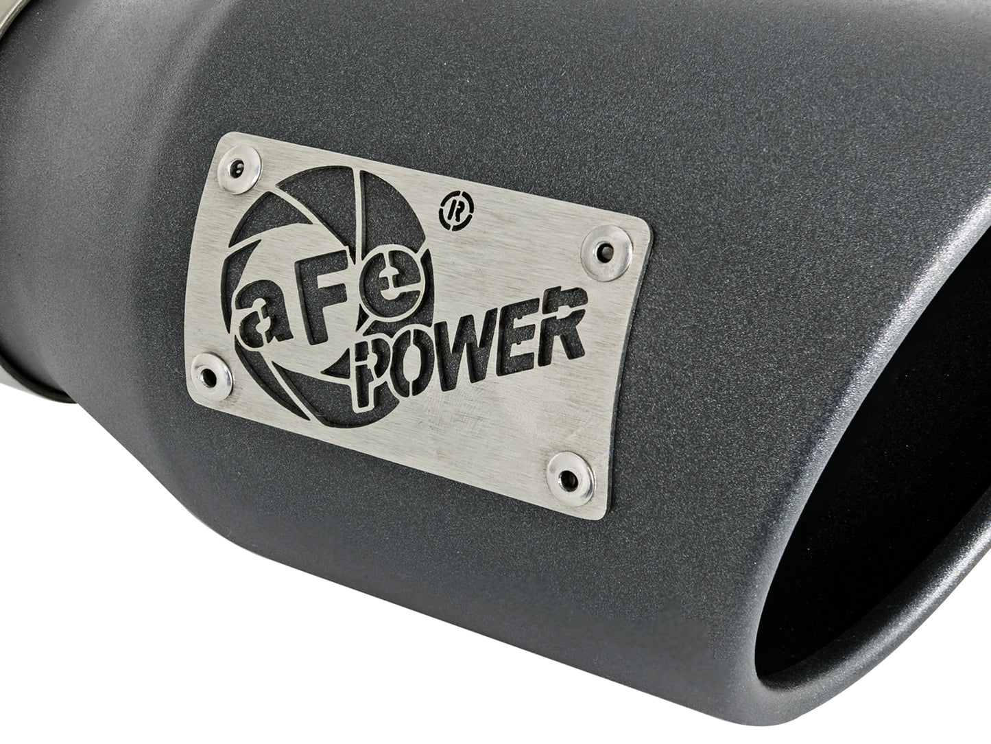 aFe MACH Force-Xp 3in 304 SS Metallic Black Exhaust Tip - 49T30451-B091