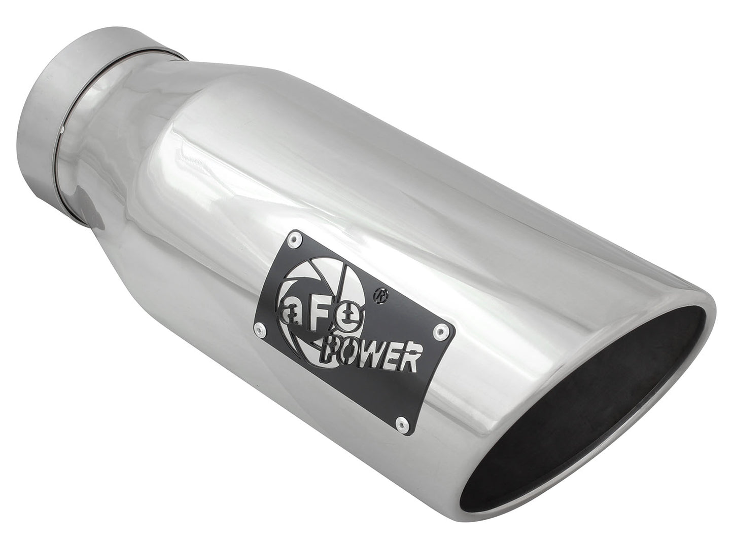 aFe Diesel Exhaust Tip Bolt On Polished 4in Inlet x - 49T40601-P15