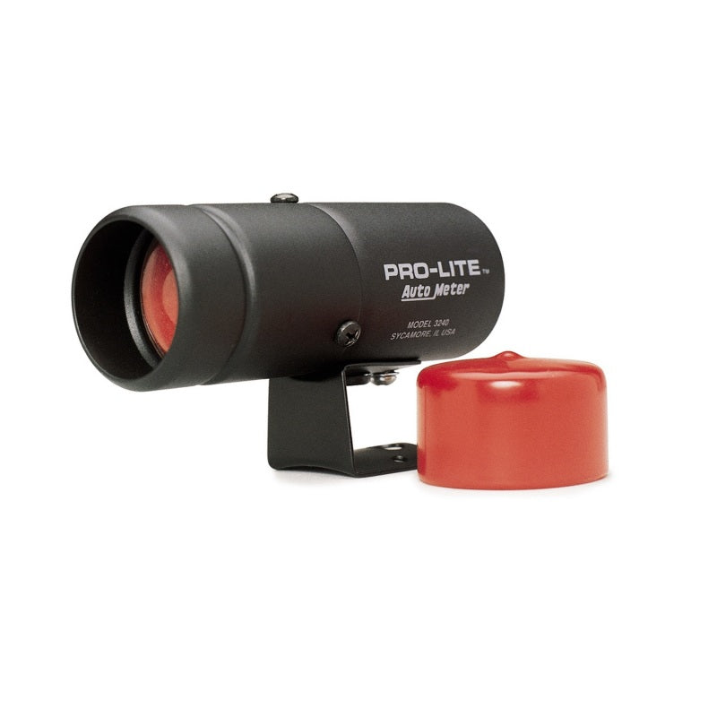 Autometer Pro-Lite Warning Light *SWITCH REQUIRED* (black case, red lens, - 3240