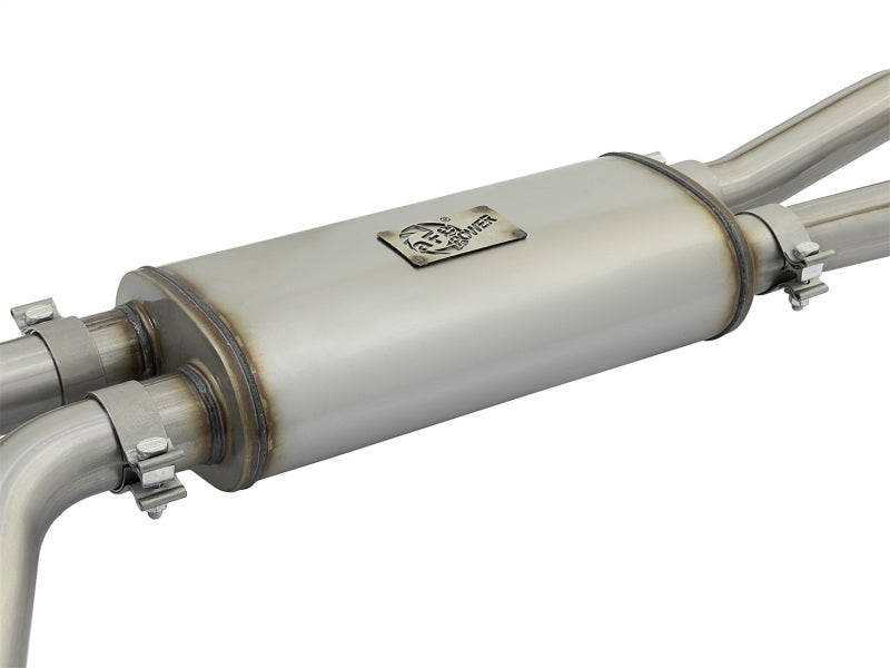 aFe Rebel Series 3in 409 SS Cat-Back Exhaust w/ Black - 49-46124-B