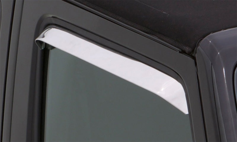 AVS 76-98 Plymouth PB200 Ventshade Window Deflectors 2pc - Stainless - 12030