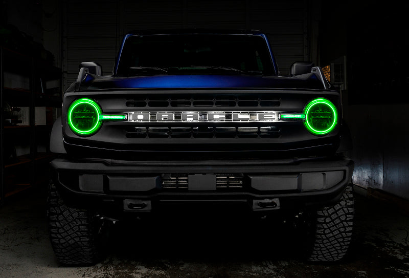 Oracle 21-22 Ford Bronco Headlight Halo Kit w/DRL Bar - - 1471-333