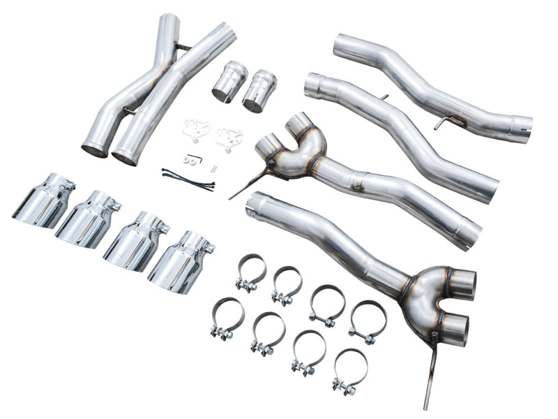 AWE Track Edition Catback Exhaust for BMW G8X M3/M4 - - 3020-43482