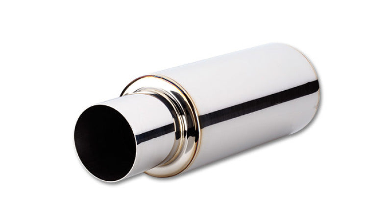 Vibrant TPV Round Muffler (23in Long) with 4in Round Tip - 1057