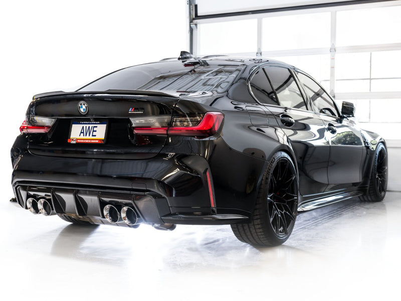 AWE Track Edition Catback Exhaust for BMW G8X M3/M4 - - 3020-43482