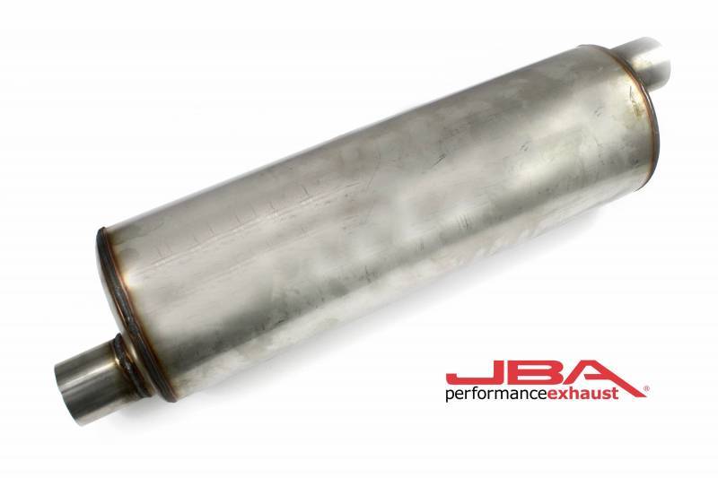 JBA Universal Chambered 304SS Muffler 22in x 7in Round 2.5in - 40-252201