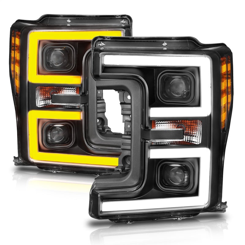 ANZO LED Headlights 17-18 Ford F-250 Super Duty Plank-Style L.E.D. - 111388