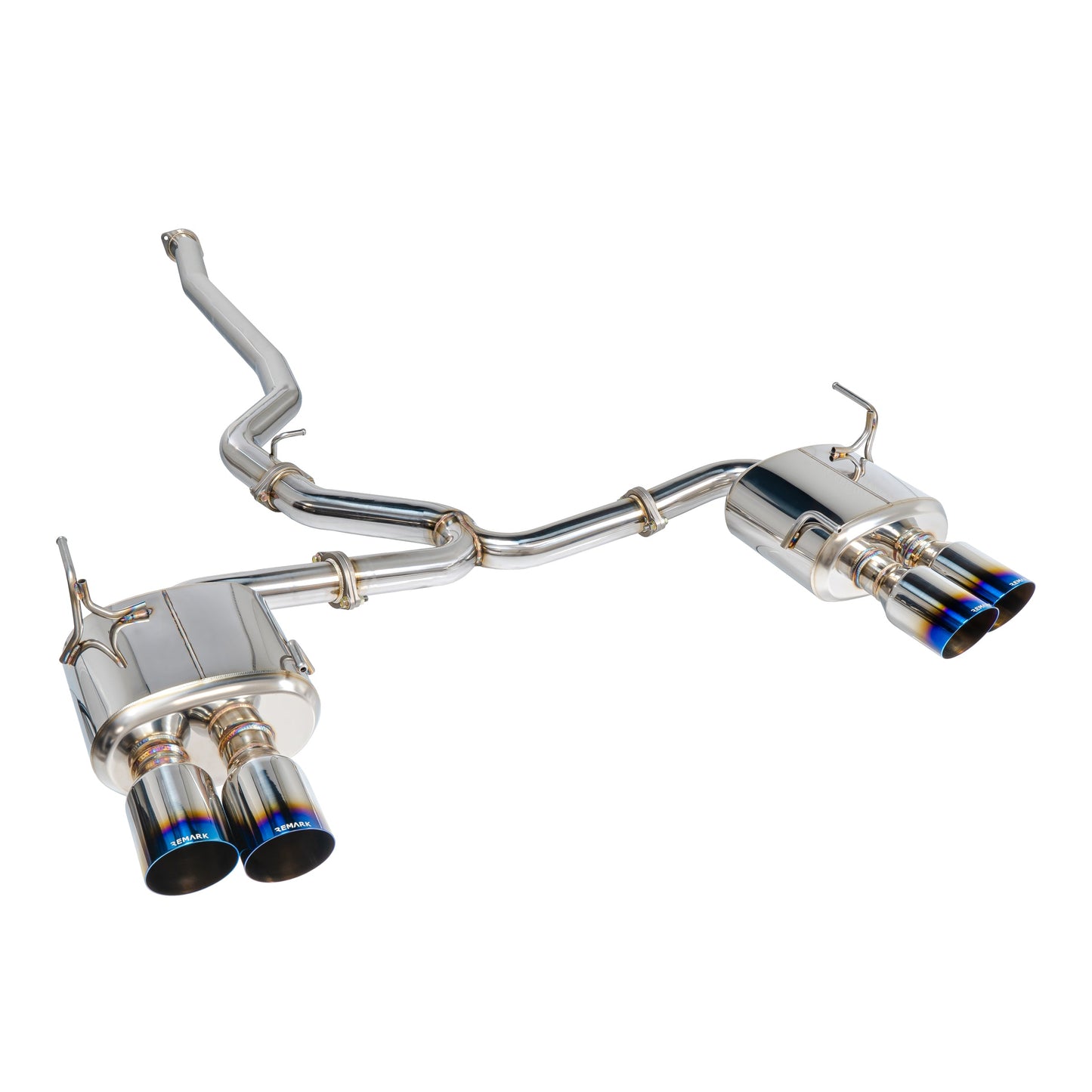 Remark 2015+ Subaru WRX/STi 4in Quad Cat-Back Exhaust Stainless Single - RK-C4076S-01C