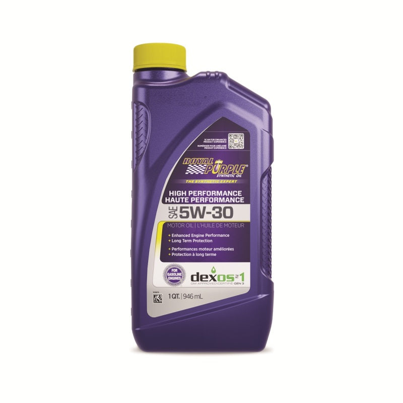Royal Purple Synthetic High Performance 5W-30 Motor Oil (Canada) - - 26530 - 6/pkg