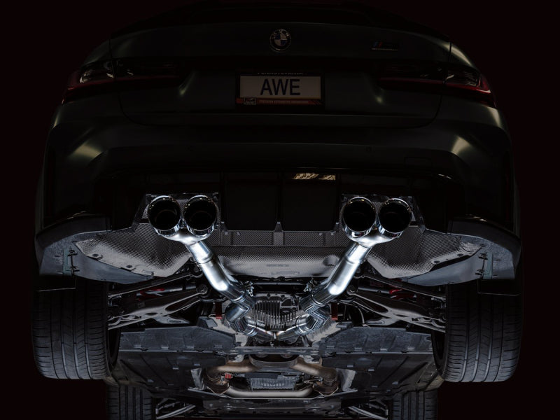 AWE Track Edition Catback Exhaust for BMW G8X M3/M4 - - 3020-43482