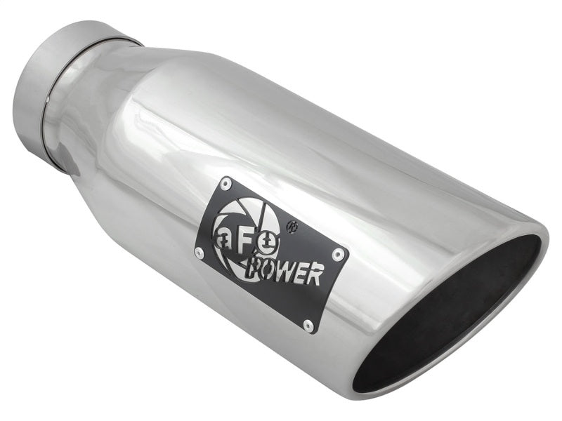 aFe Diesel Exhaust Tip Bolt On Polished 4in Inlet x - 49T40601-P15