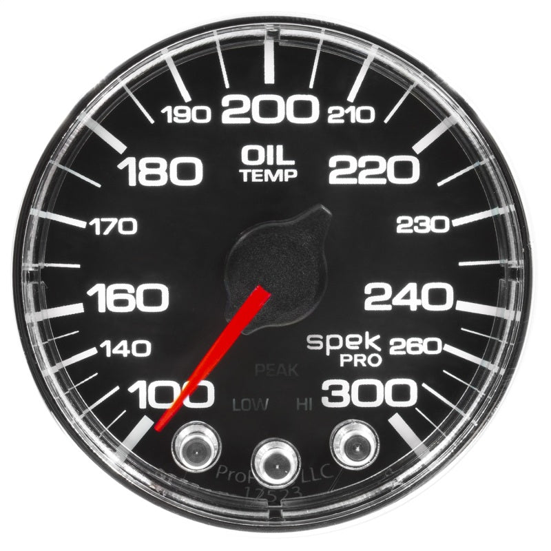 Autometer Spek-Pro Gauge Oil Temp 2 1/16in 300f Stepper Motor - P322318