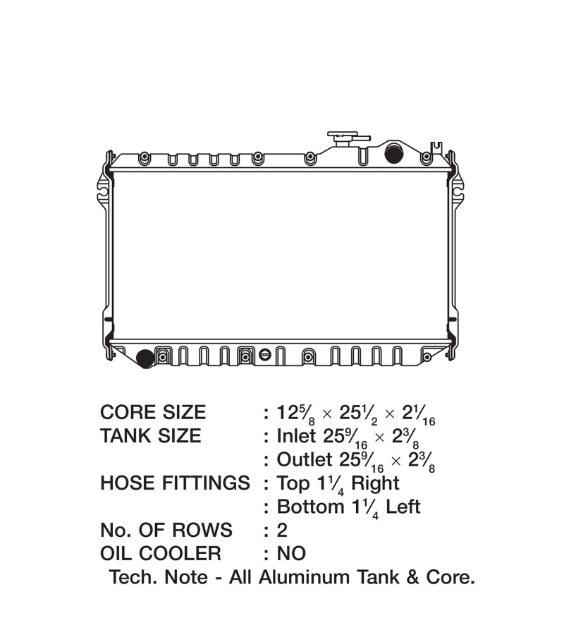 CSF 89-97 Mazda Miata Radiator - 2862